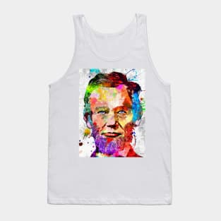 Abraham Lincoln Grunge Portrait Tank Top